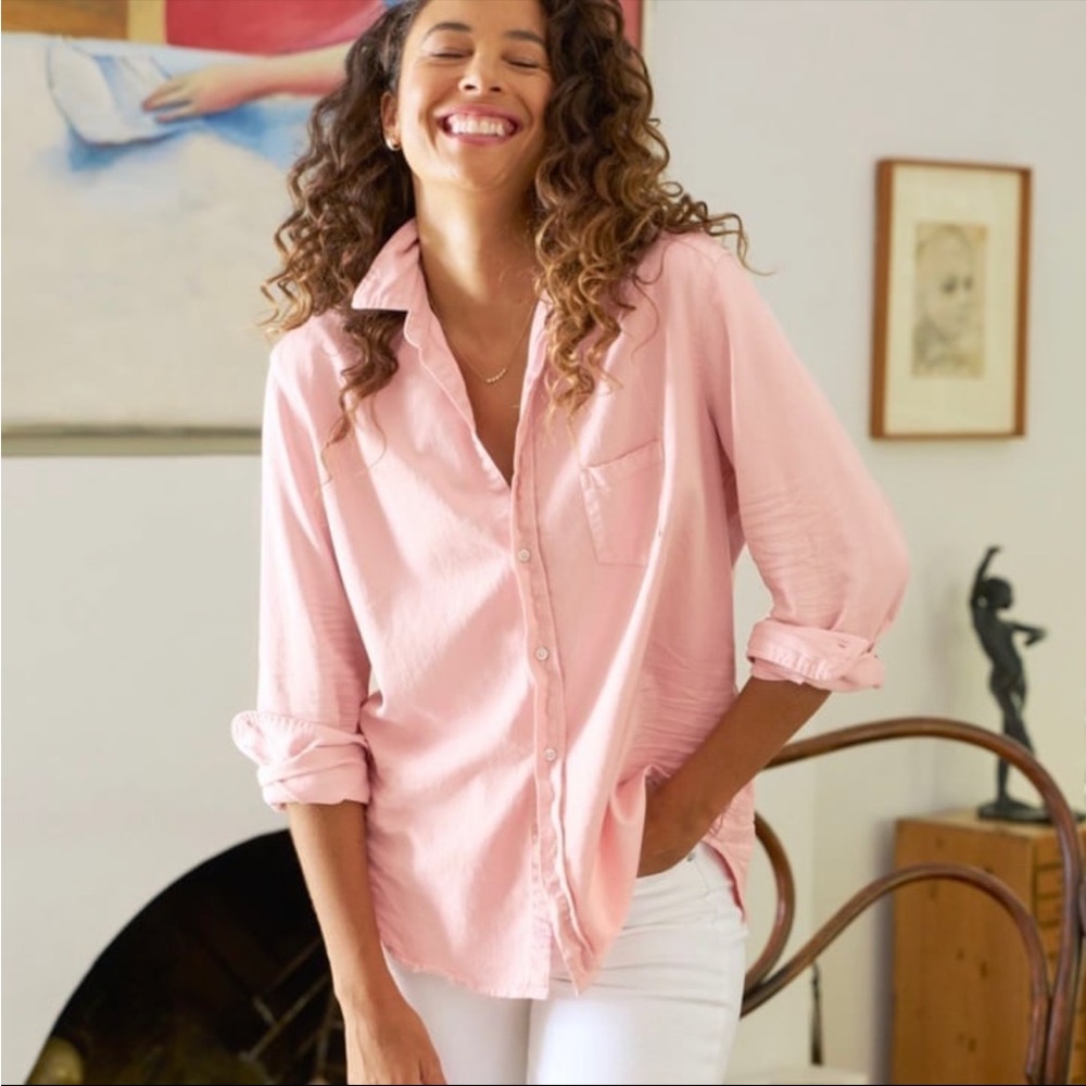 Frank and Eileen Barry relaxed button down